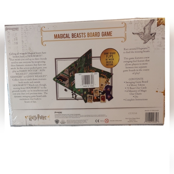 Pressman Harry Potter Magical Beasts Board Game NWOT - Picture 2 of 7